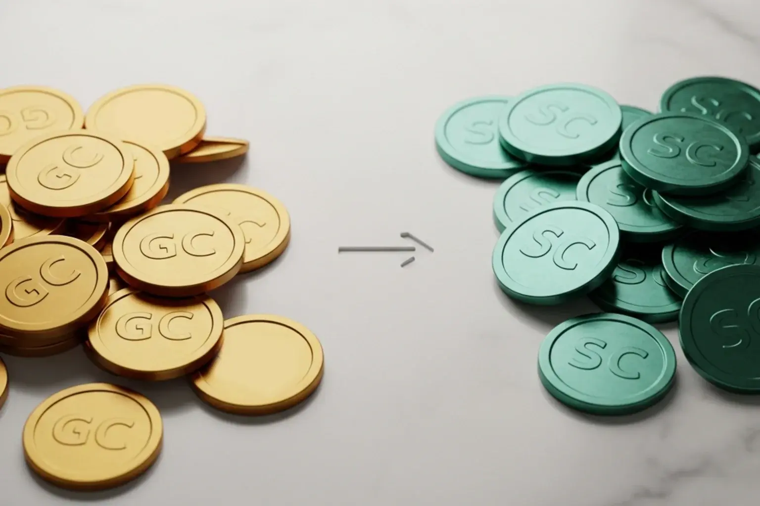 How sweep coins work in a dual-currency casino model with Gold Coins and Sweeps Coins